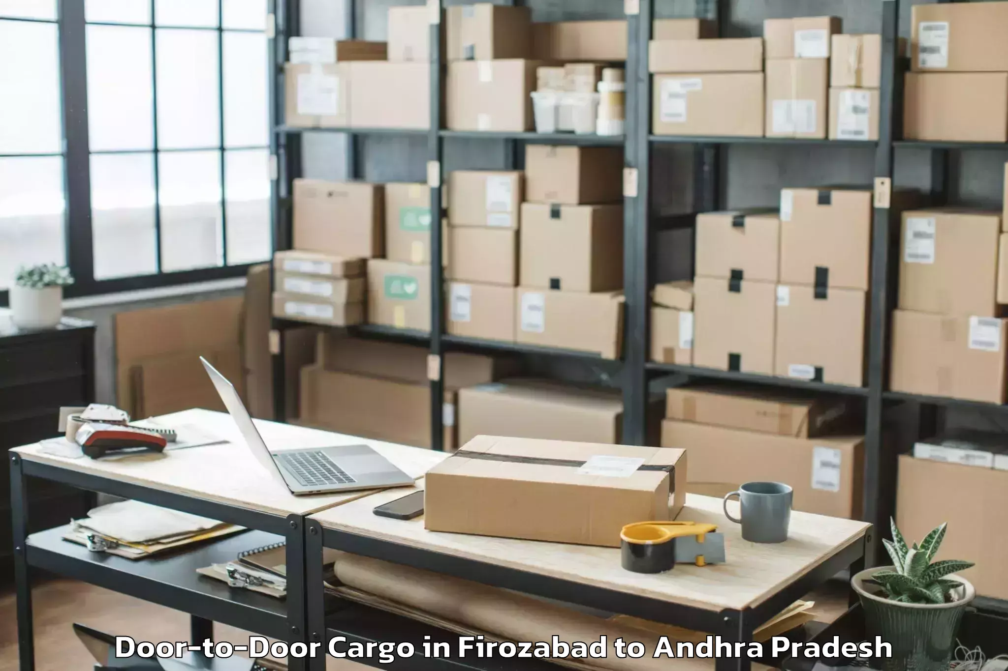 Top Firozabad to Chagallu Door To Door Cargo Available